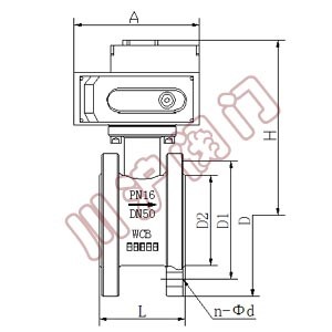 電動超薄球閥 結(jié)構(gòu)圖
